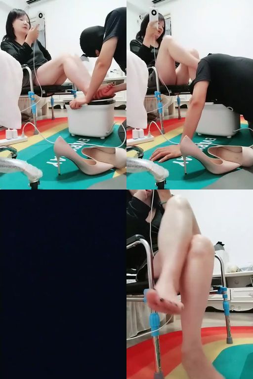 乐爷S-高跟肉丝脚踩虐脚垫奴才