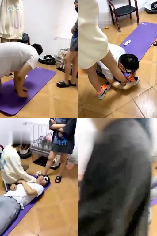 云云酱-健身姐妹花惩罚出轨男