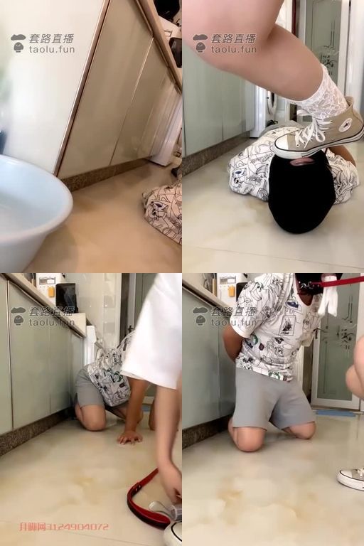 云云酱-帆布鞋蹦蹦跳跳踩头+全体重踩+踢裆