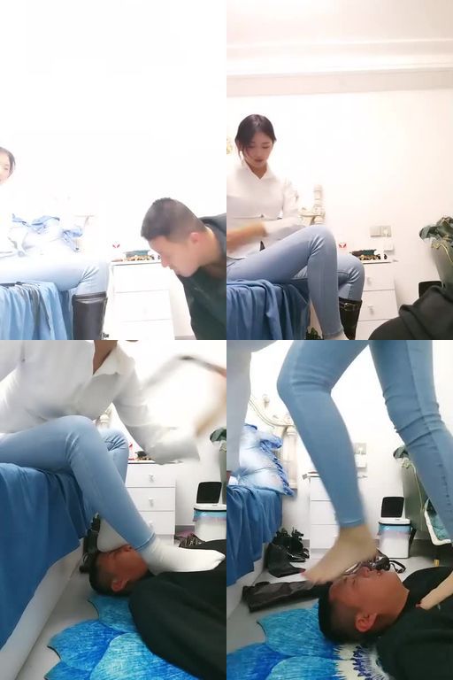 亿姐S-小狗清理脏鞋底32分钟骑马胯下辱鞭打跪舔长靴白袜脚窒息