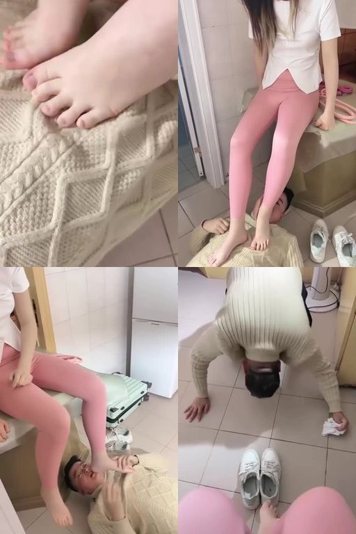 亿姐S-挑战套路第一贱31分钟耳光鞭打跪舔超脏鞋白袜闻鞋脚插嘴跳踩