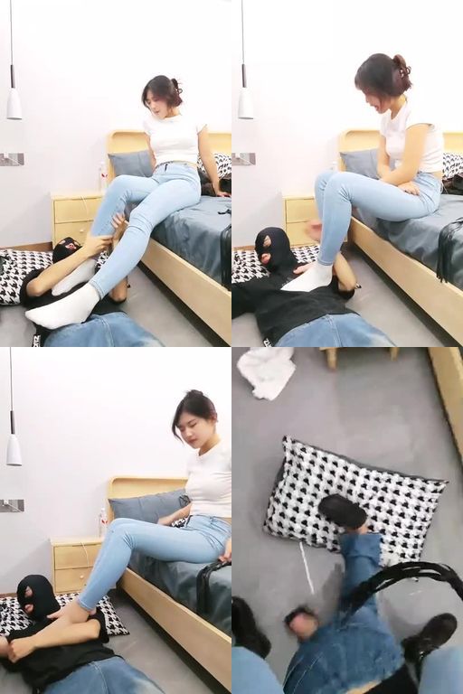 亿姐S-牛仔裤窒息长靴虐鞭打骑马转胯