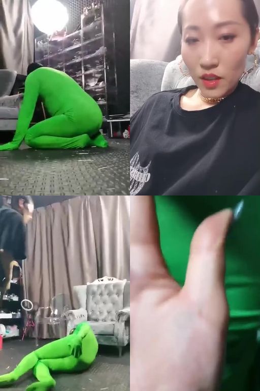 冷御女王-虐乳+舔吃口水专场