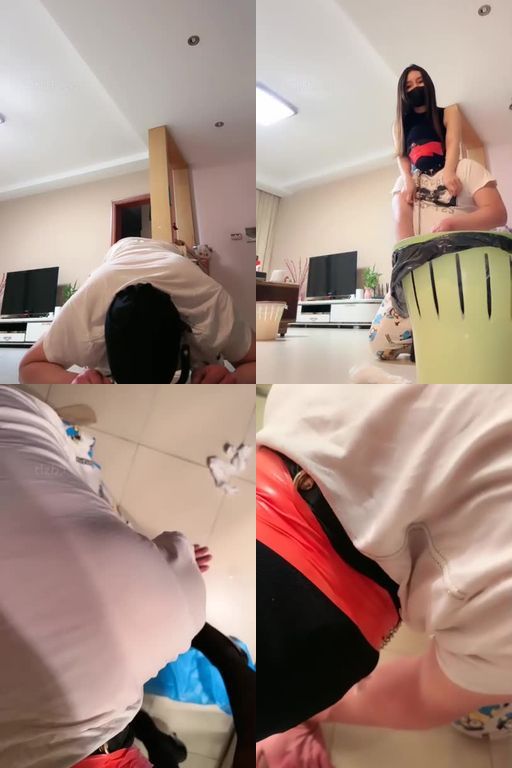 十三姨-驯化厕奴叼厕纸清垃圾桶胶带封嘴清厕所
