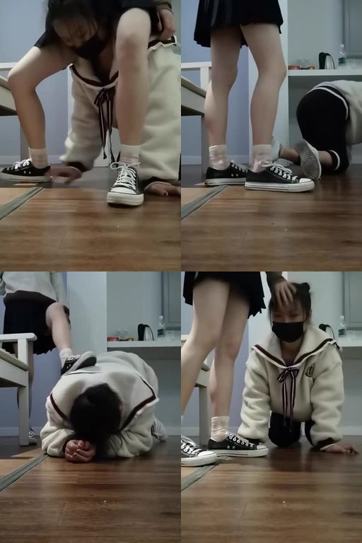 哈宝-帆布鞋棉袜羞辱女M