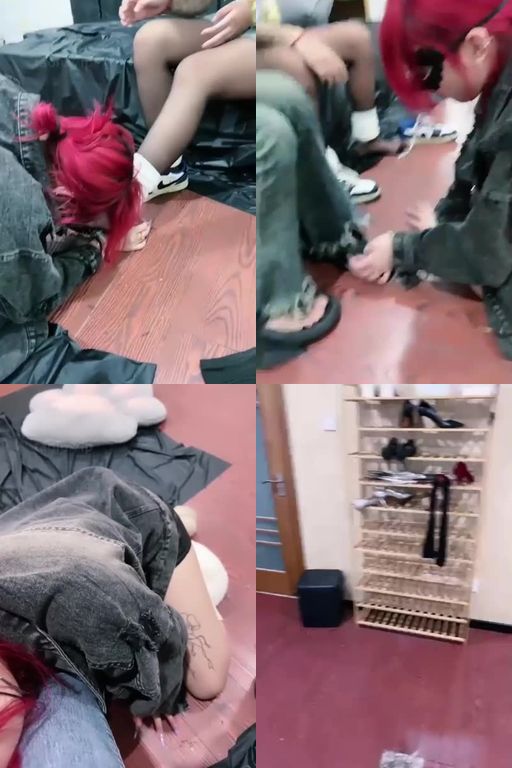 天津女仆店-3素人主VS母畜_强制舔转胯耳光虐打