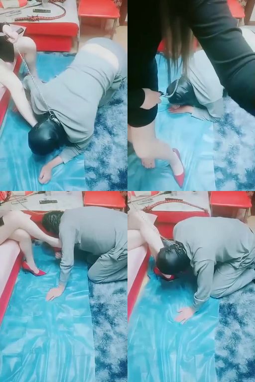 天津小诺-跪舔高跟丝袜美腿