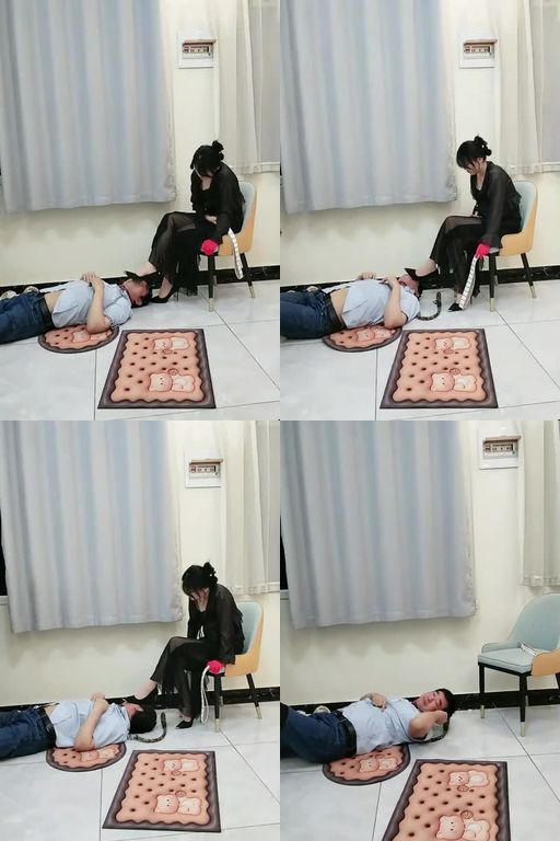 天韵女皇-鞭打狗链遛狗跪舔脏鞋【到处M】