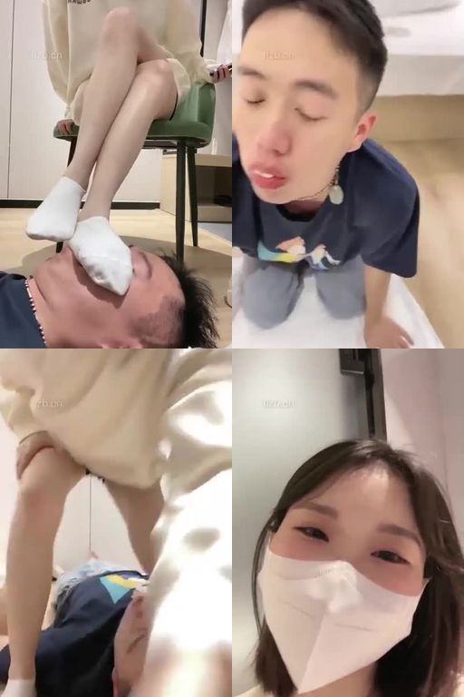 奶味茶茶-随便玩玩54分钟运动鞋碾压吸味白船袜踩头骑夹脖子