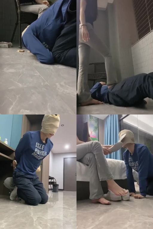 妮妮子-耳光_踩踏61分钟_抽耳光小白鞋踩踏清理脏鞋底脚喂食骑马