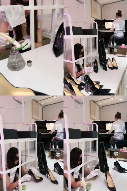 宇婉莹-高跟鞋养护18分钟漂亮女奴物化鞋奴高跟鞋养护