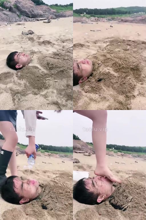 宸宸寰寰-嘬嘬33分钟海滩沙子活埋窒息强制圣水