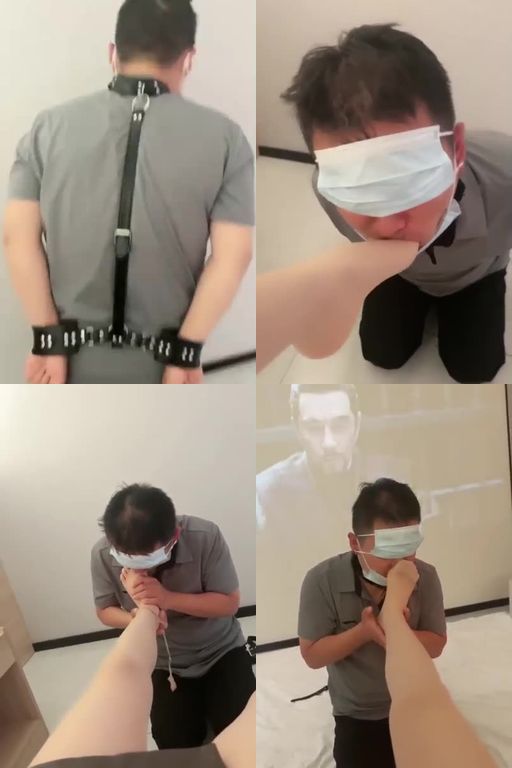 小原妈妈-白袜塞嘴反绑虐玩熟睡的狗