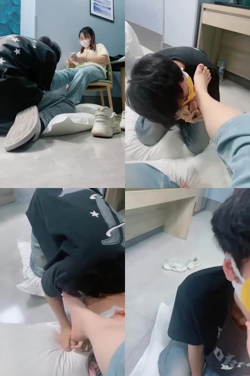 小林-学生S跪舔运动鞋白袜吮吸脚趾