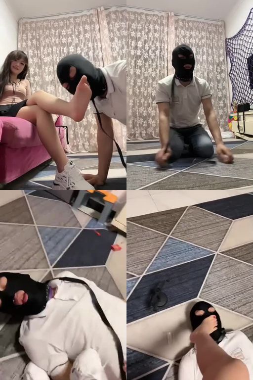 小灵灵-太久:新人首调31分钟_转胯狗爬鞭打清理脏鞋船袜吮吸脚趾喂圣水