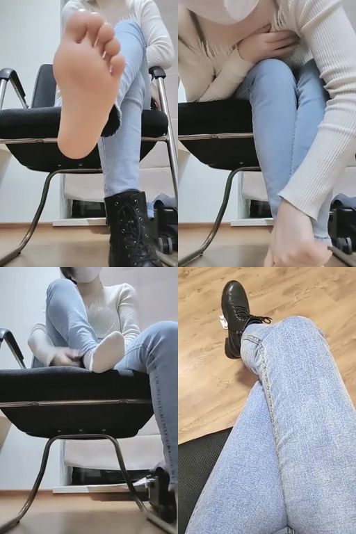 成怡然-脏白袜脚近距离诱惑