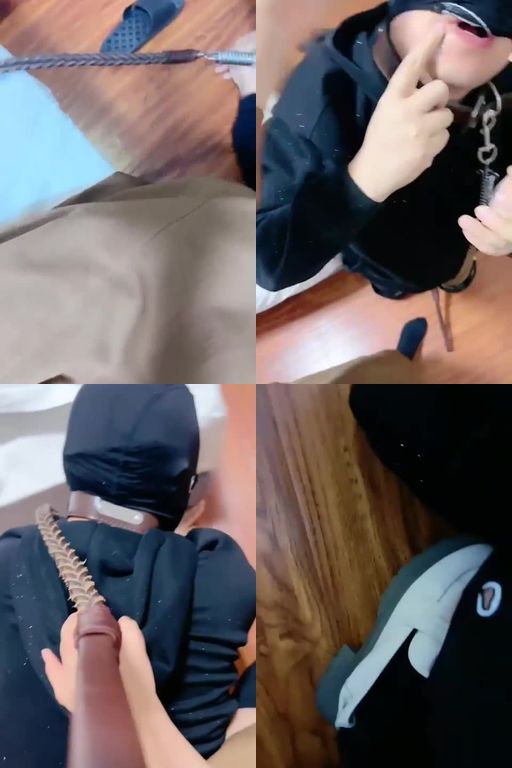 暗黑女王-骑马骑脖黑丝脚踩脚垫