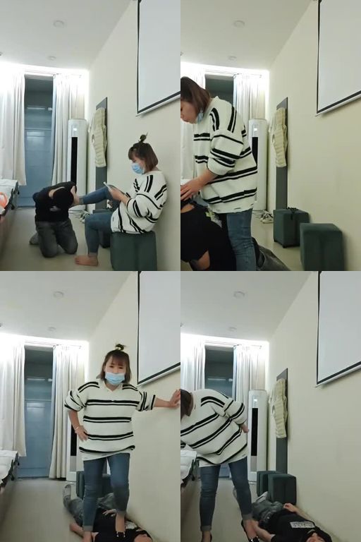 果果S-五花大绑腿绞窒息虐乳踩踏插嘴