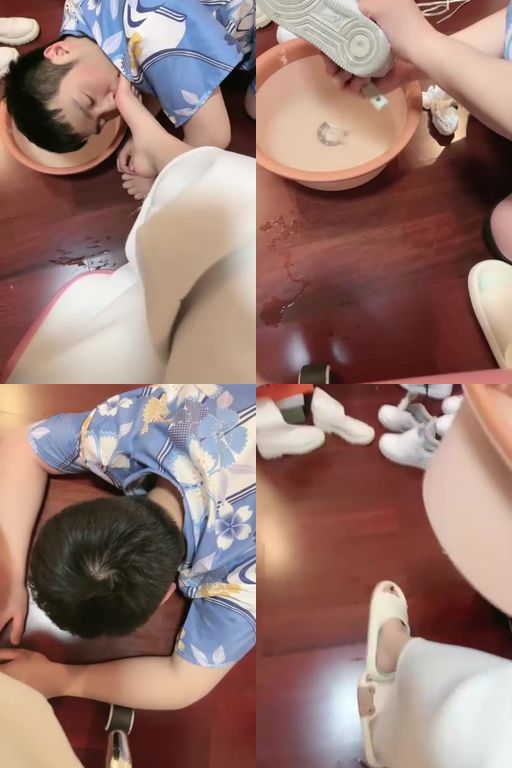 桃幼幼-家务奴62分钟家奴刷鞋舔鞋喝洗鞋水