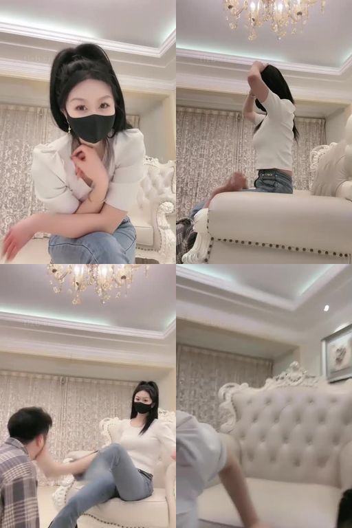 桃幼幼-家畜驯养记34分钟家奴驯养记小白鞋白袜踩藤条抽揪耳朵耳光