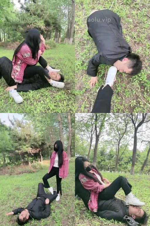 桃幼幼-户外调教47分钟艺校女神户外遛狗骑马爬行小白鞋踢踹踩踏