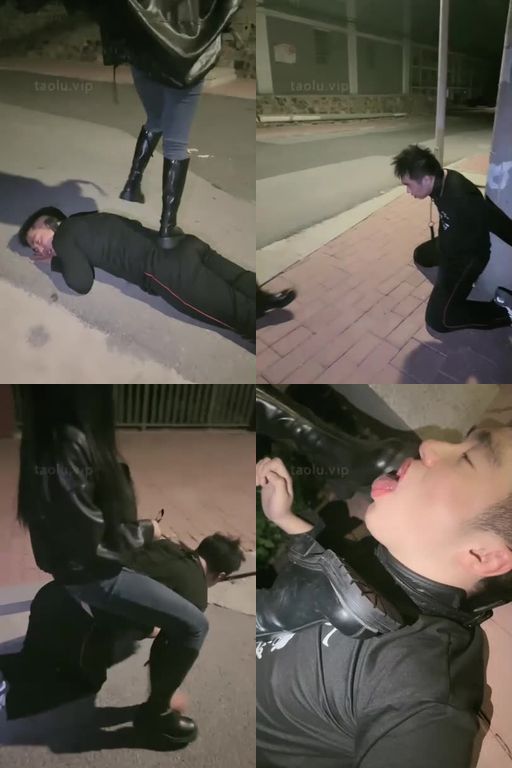 桃幼幼-户外骑马遛狗舔脏长靴