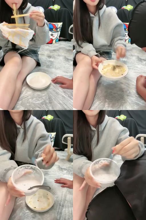 橘络女神-我和私奴的日常:口嚼食物喂狗_白袜脚踩踏脚下喂食