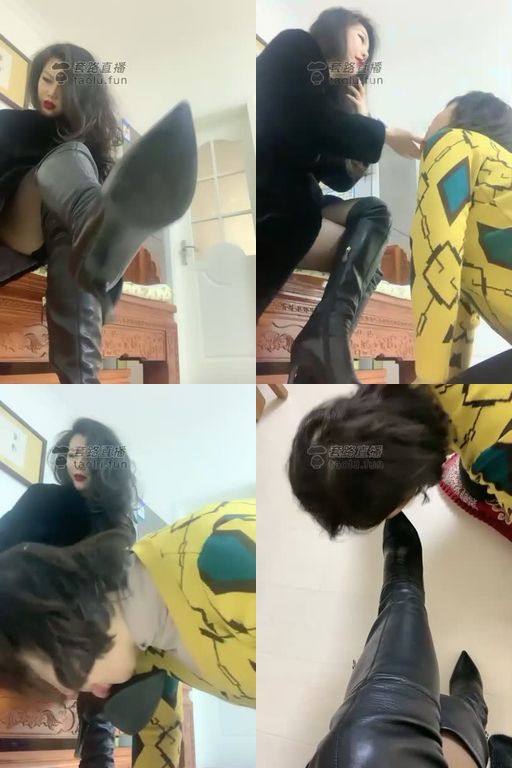 歌迪丝-三婶清理长皮靴