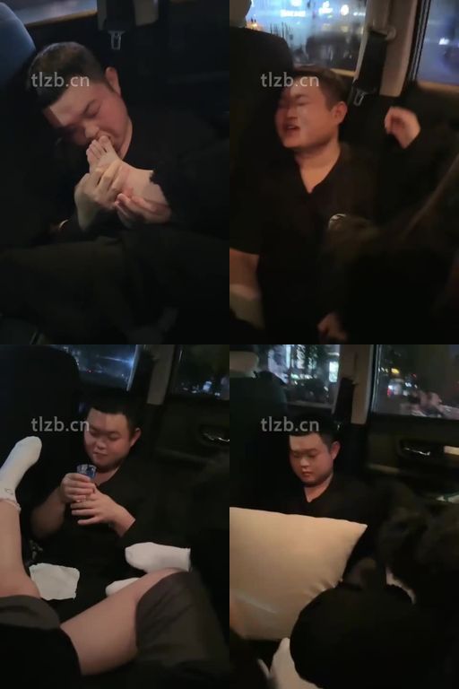 尤雾尤物-车内双S调-跪舔运动鞋棉袜