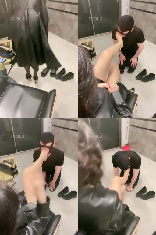 歌迪丝-跪舔黑丝,美脚深喉