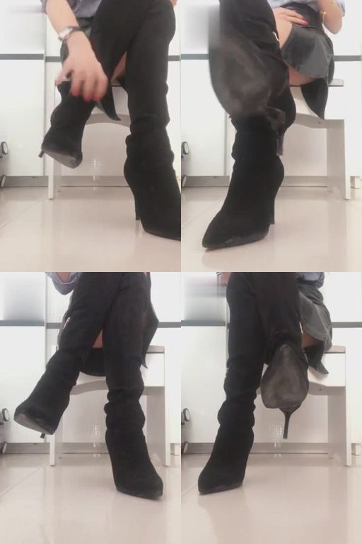 歌迪丝-长靴+穿了三天的短黑丝