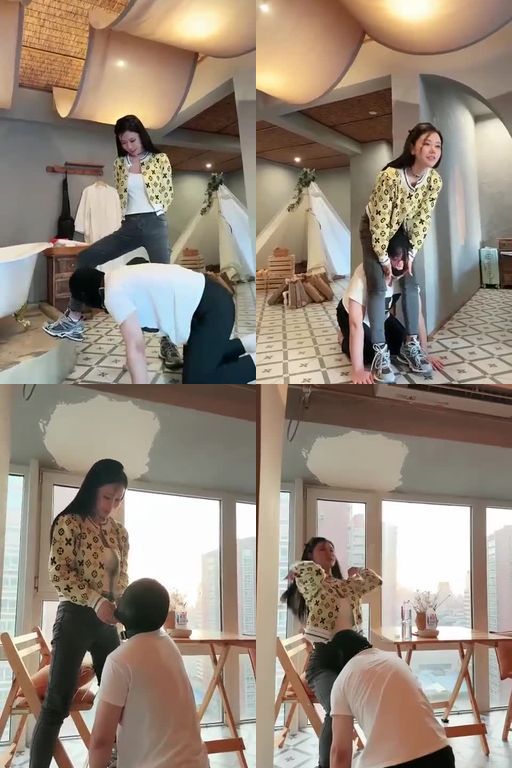 沈阳妮可-圈养小鲜肉20分钟_强制闻运动鞋白袜胯下遛狗吊鞋