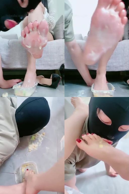 甜一甜依-轻口恋足-狗舌头狂欢脚喂食