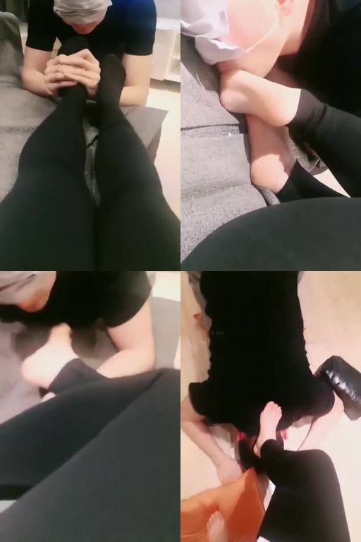 甜音S-长靴全体重踩踏恋足跪舔