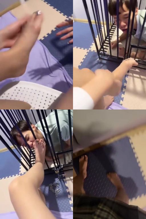 筱白S-狗笼囚禁恋足舔