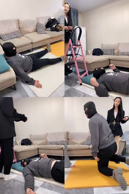 精神小妹-人体蹦床-跳踩虐头裆手