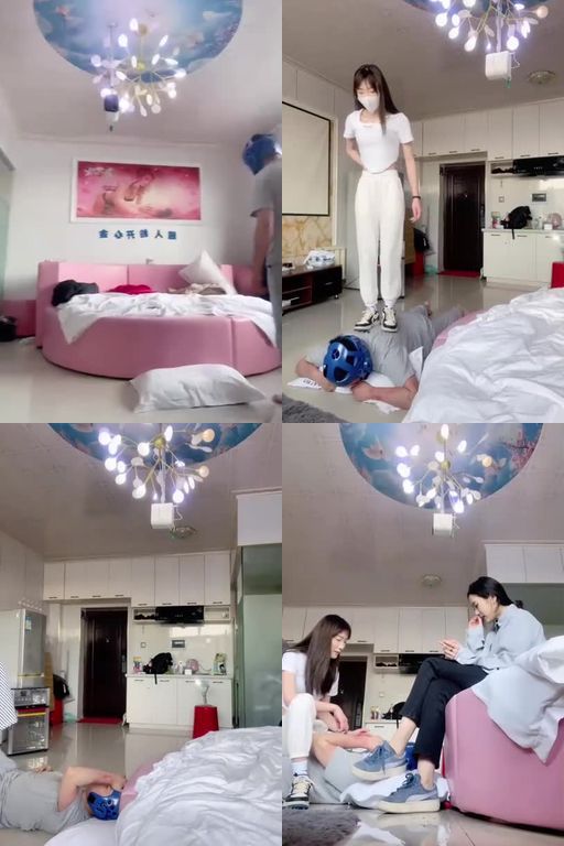 精神小妹-双S入圈超暴力重度踢踹踩踏非人虐打