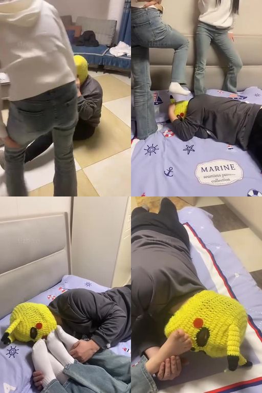 精神小妹-深夜的暴力折磨42分钟双S素人学生主骑马踢踹强制舔脏鞋臭袜