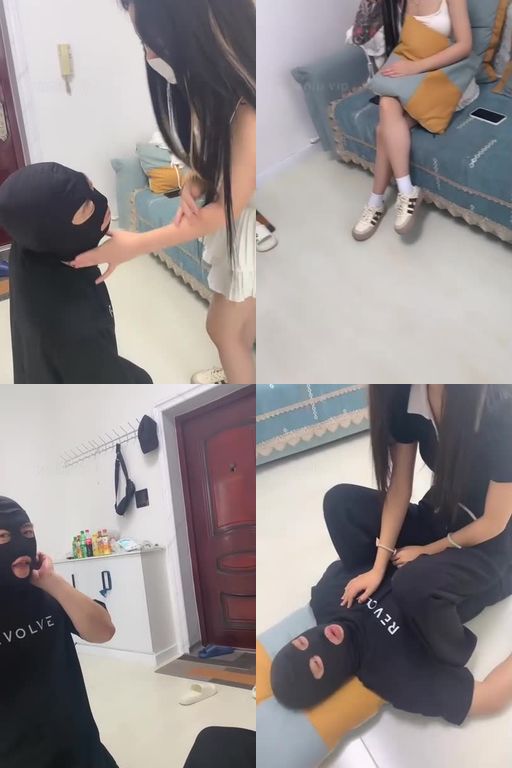 精神小妹-踩手窒息+花式耳光