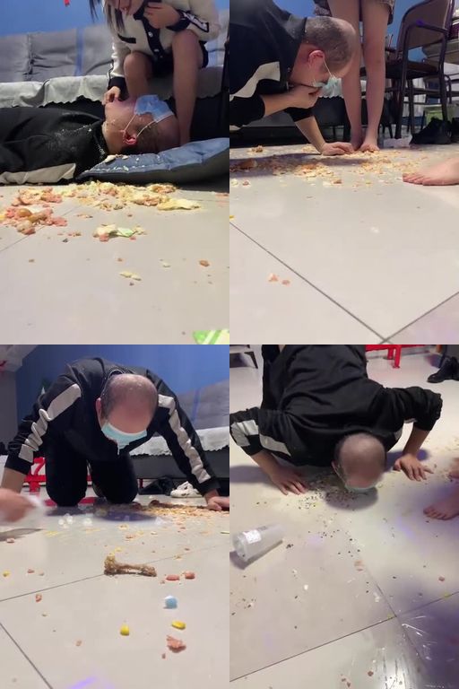 精神小妹-颜踏碾碎33分钟精彩多学生素人S踩食物喂狗