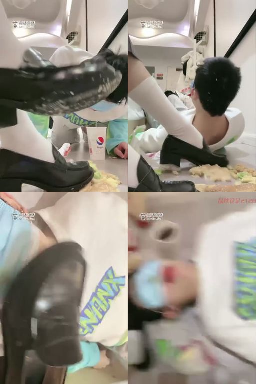 绘子学姐-第五天制服鞋踩踏喂食可乐圣水口水