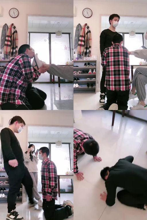 罗宾-父子狗-互相做狗羞辱