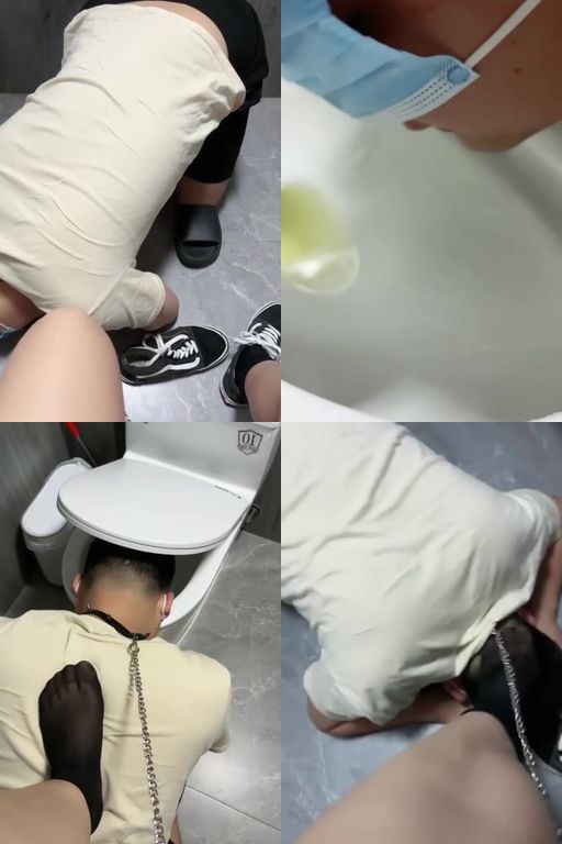 美羊羊-清理脏鞋黑袜强制闻鞋窝舔马桶