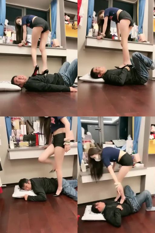 莫妮卡-重度踩踏专场24分钟纹身小主高跟全体重踩踏