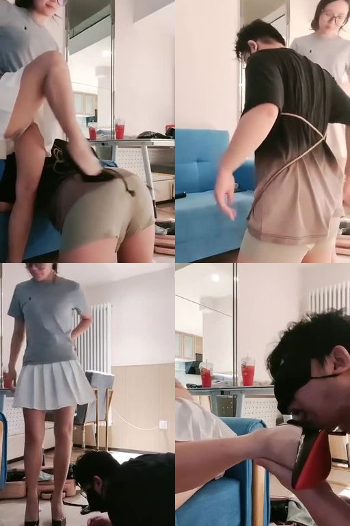 蓝蓝大S-舔高跟抽耳光捆绑sp