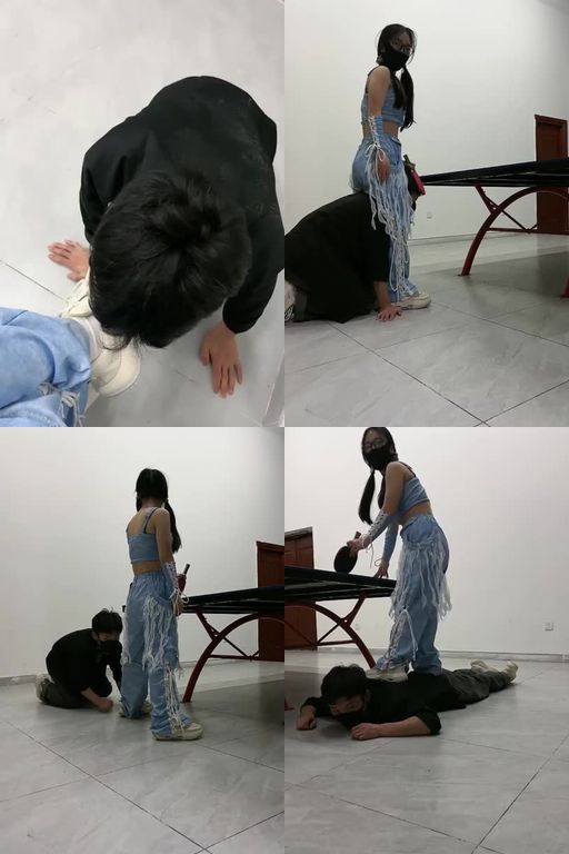 薇薇-户外乒乓球玩狗