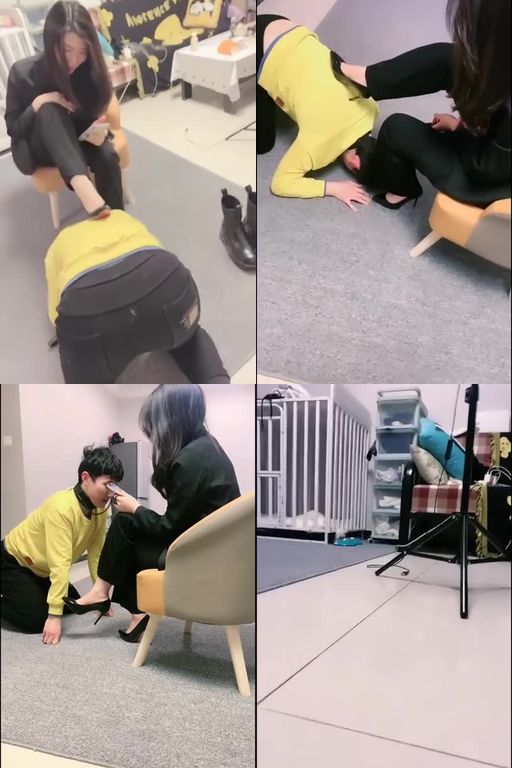 蜜糖蜜S-双S高跟鞋虐狗舌浓痰口水耳光骑马【双视角合并版】