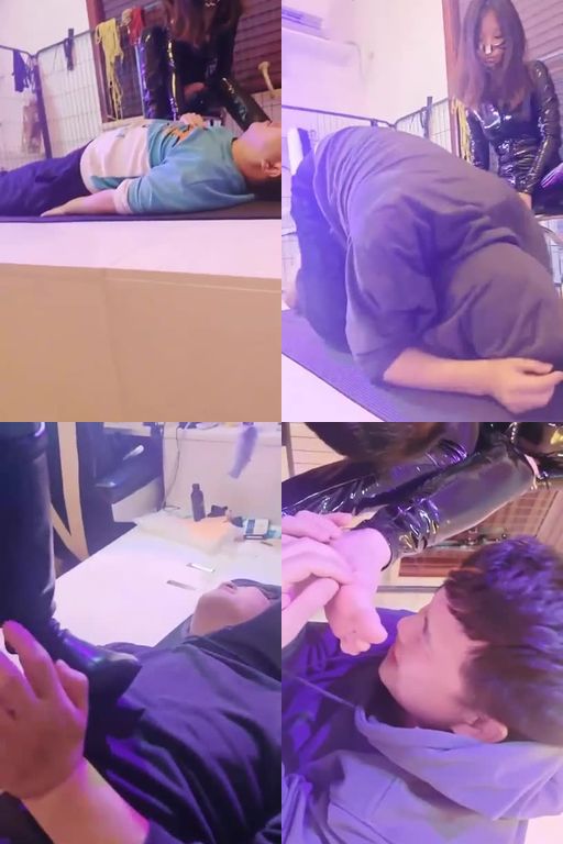 诗琪S-保鲜膜囚禁sp黑靴踩虐三奴求虐争宠