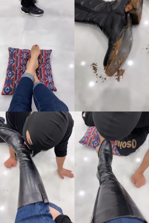 辣姐-下雪太冷暖暖脚95分钟长靴踩踏下跪伺候清理泥巴鞋底