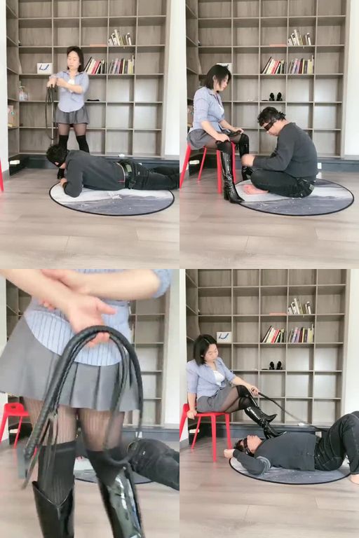 迦娜S-高跟踩腿绞勒脖窒息鞭打